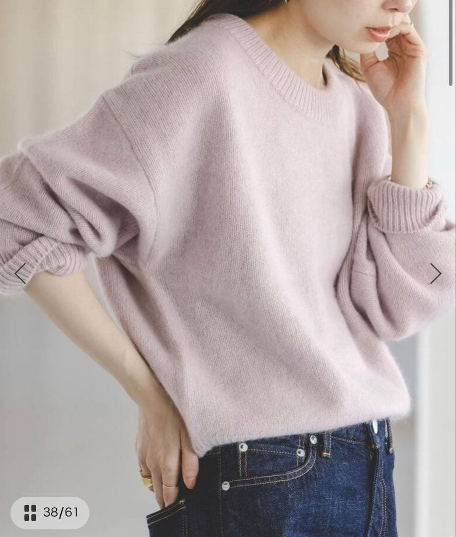 tea【NOBLE】YAKクルーネックプルオーバー セール】YAKクルーネックプルオーバー（ニット/セーター）｜NOBLE