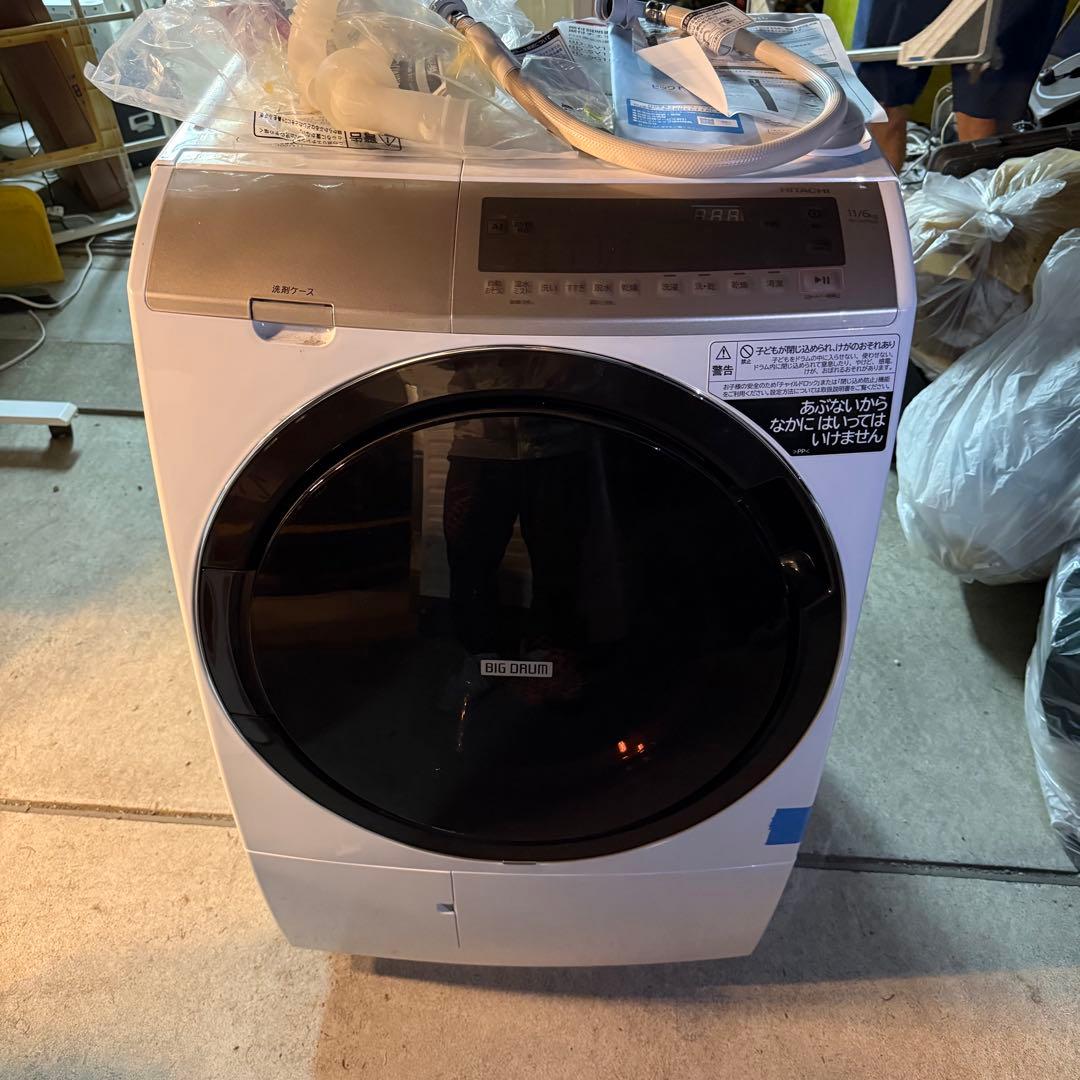 ドラム式洗濯機　HITACHI BD-SV110GL 2021年製