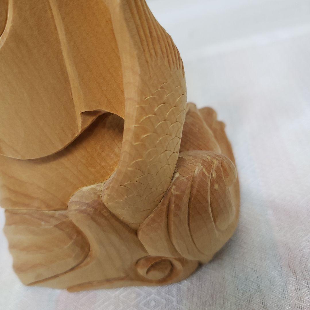 Bフライデー 蔵出し特価仏像☆桧材 滴水観音菩薩像☆高さ：約30cm