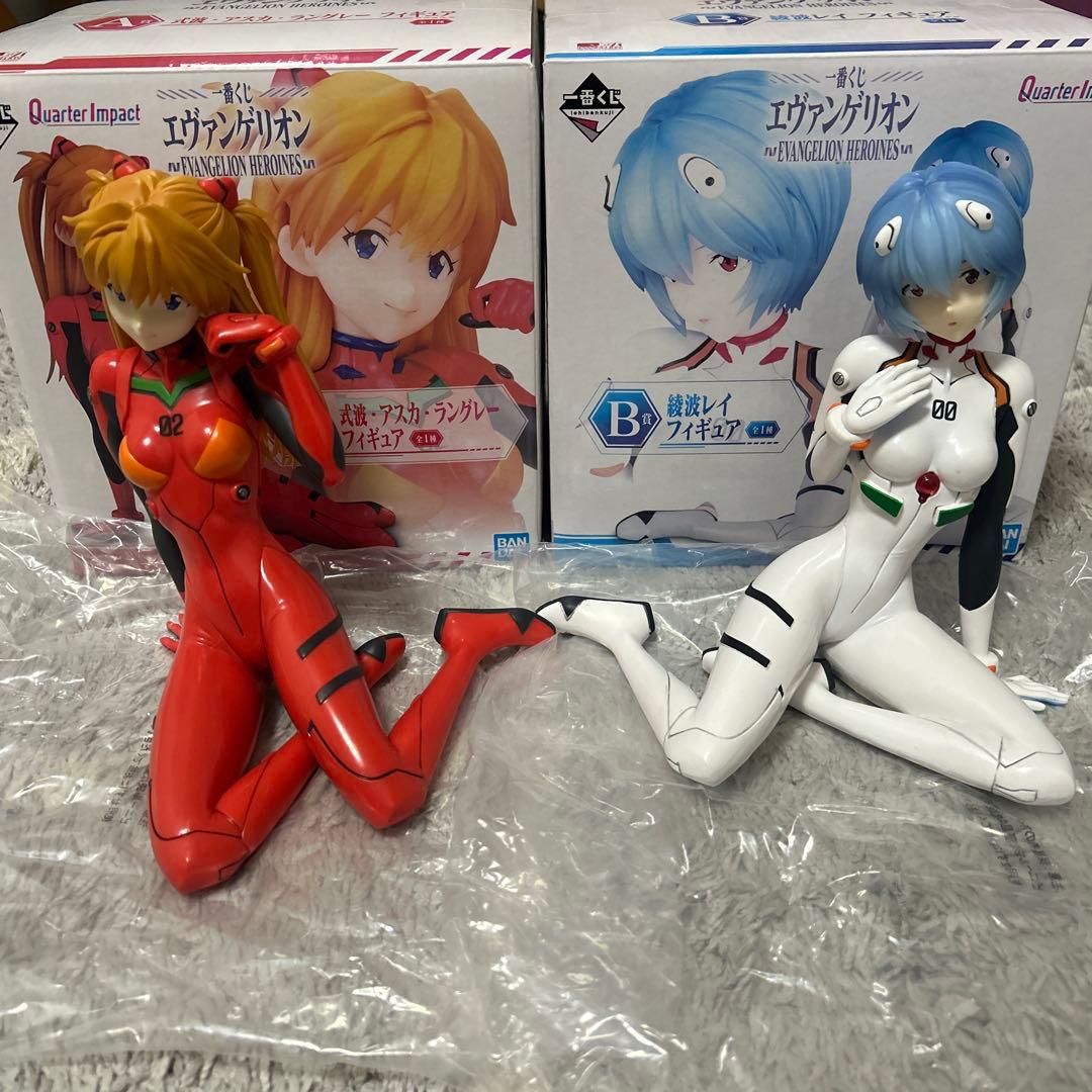 エヴァ 一番くじ ヒロインズ アスカ レイ フィギュア