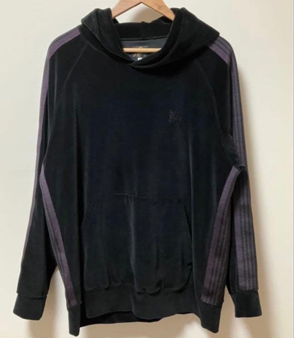 NEEDLES 21AW ベロア パーカー 黒 L