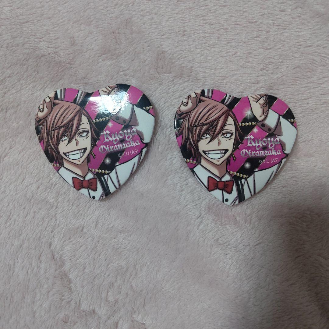 桃源暗鬼 ハート缶バッジ 花魁坂京夜 - メルカリ