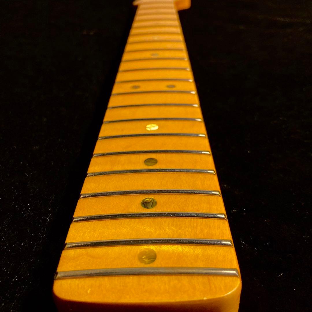 カナダ産フレイムメイプル エレキギターネック ストラトキャスター