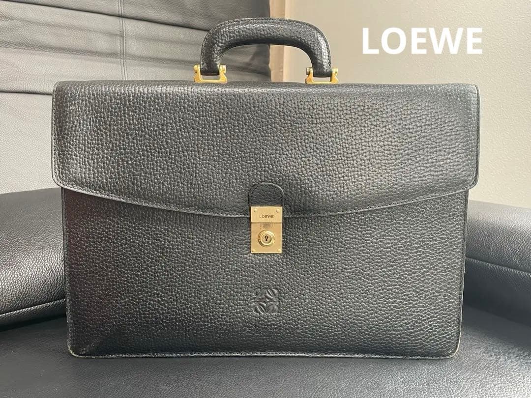 ロエベ ビジネスバッグ ブリーフケース 鞄 鍵付き 600592-1_wm.jpg