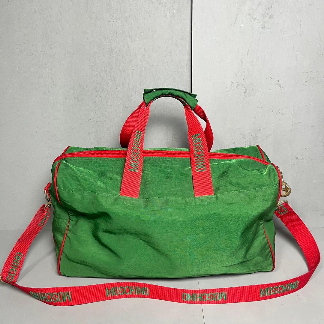 MOSCHINO ボストンショルダーバッグ 2way ピースマーク ハート - メルカリ