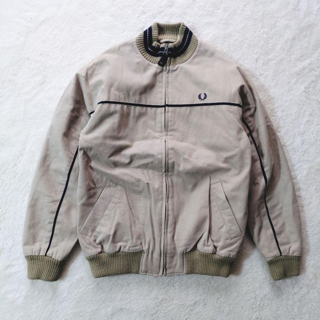 90s FRED PERRY キャップショルダー 中綿ジャケット M