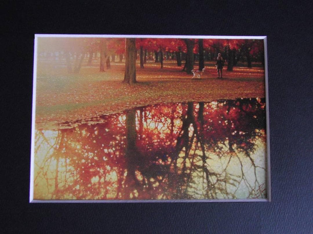 山地司、【Minamo-1】、希少な額装用画集より、状態良好、新品額装付