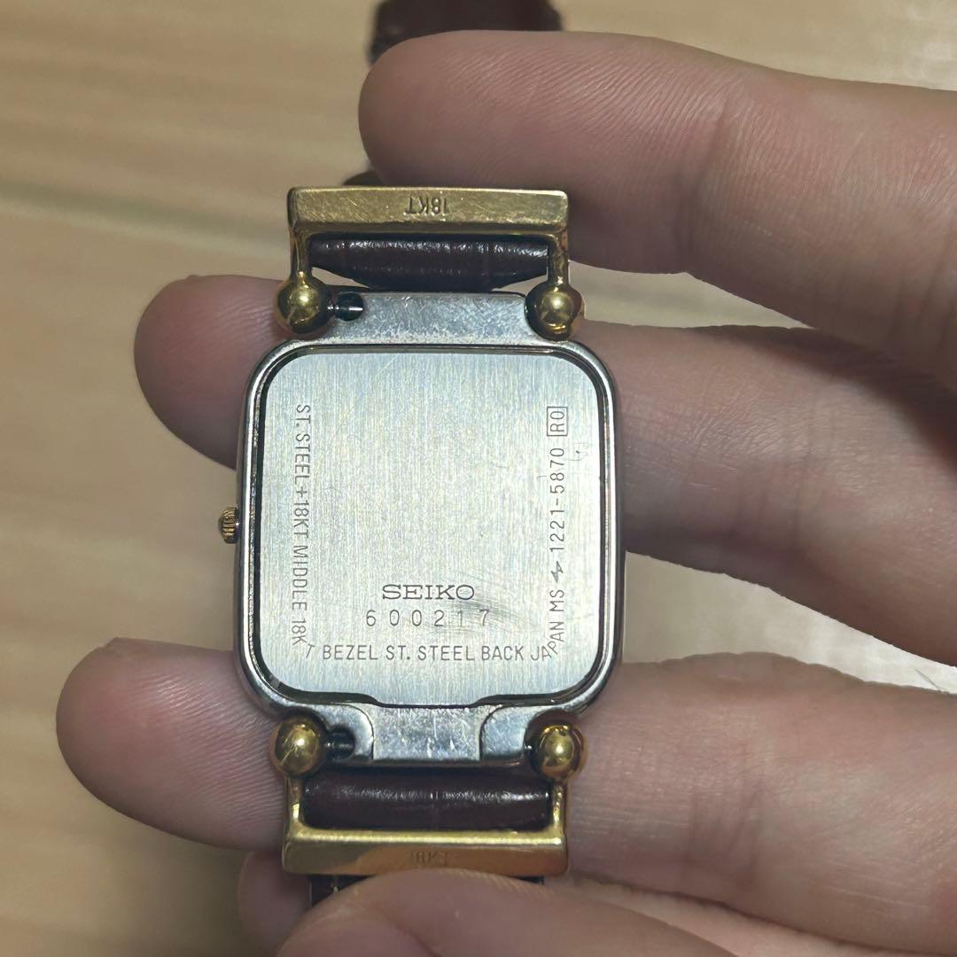 SEIKO RONSARD ロンサール 1221-5870 18金 不動品