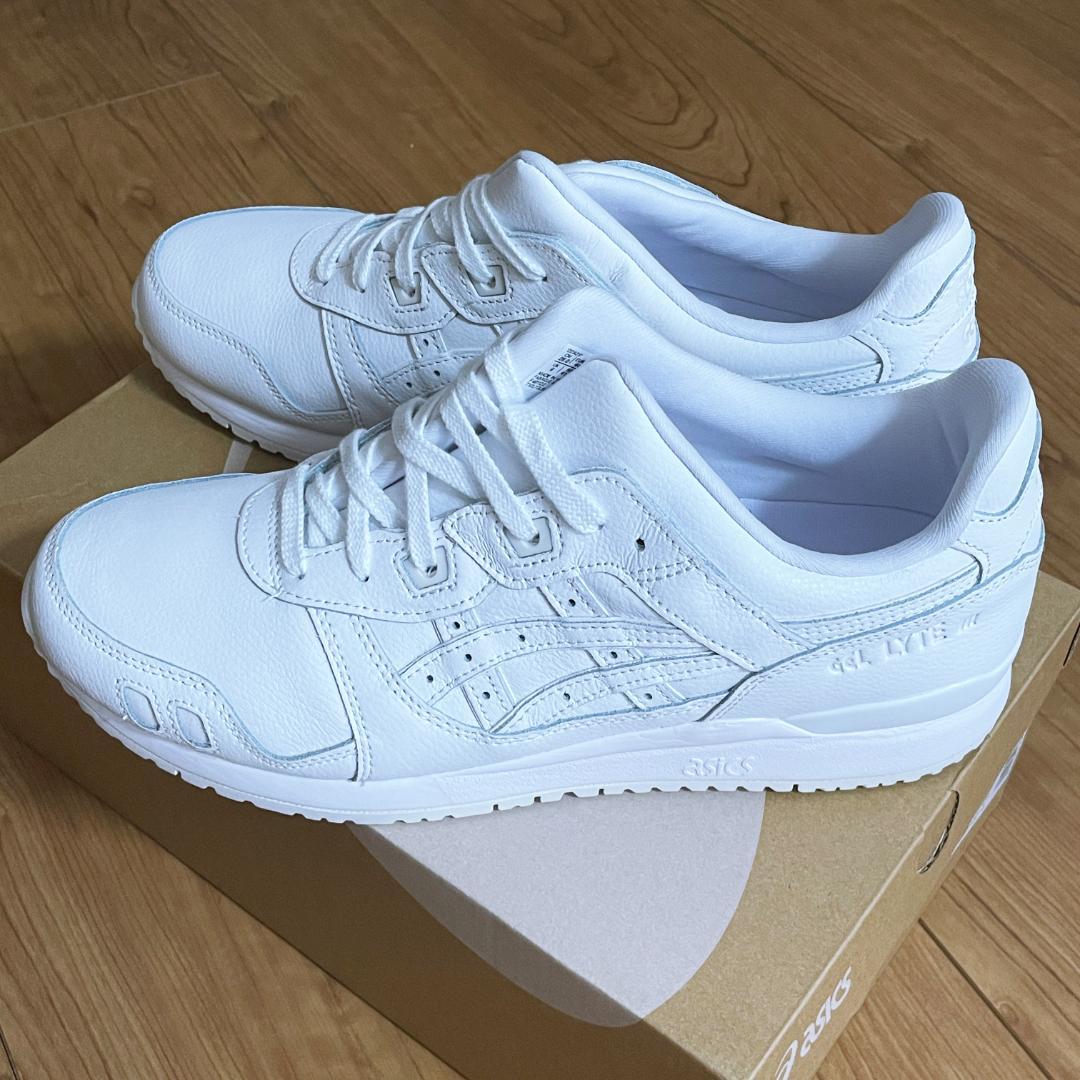 新品 アシックス ゲルライト 3 OG 28 ホワイト レザー 白 GEL - メルカリ