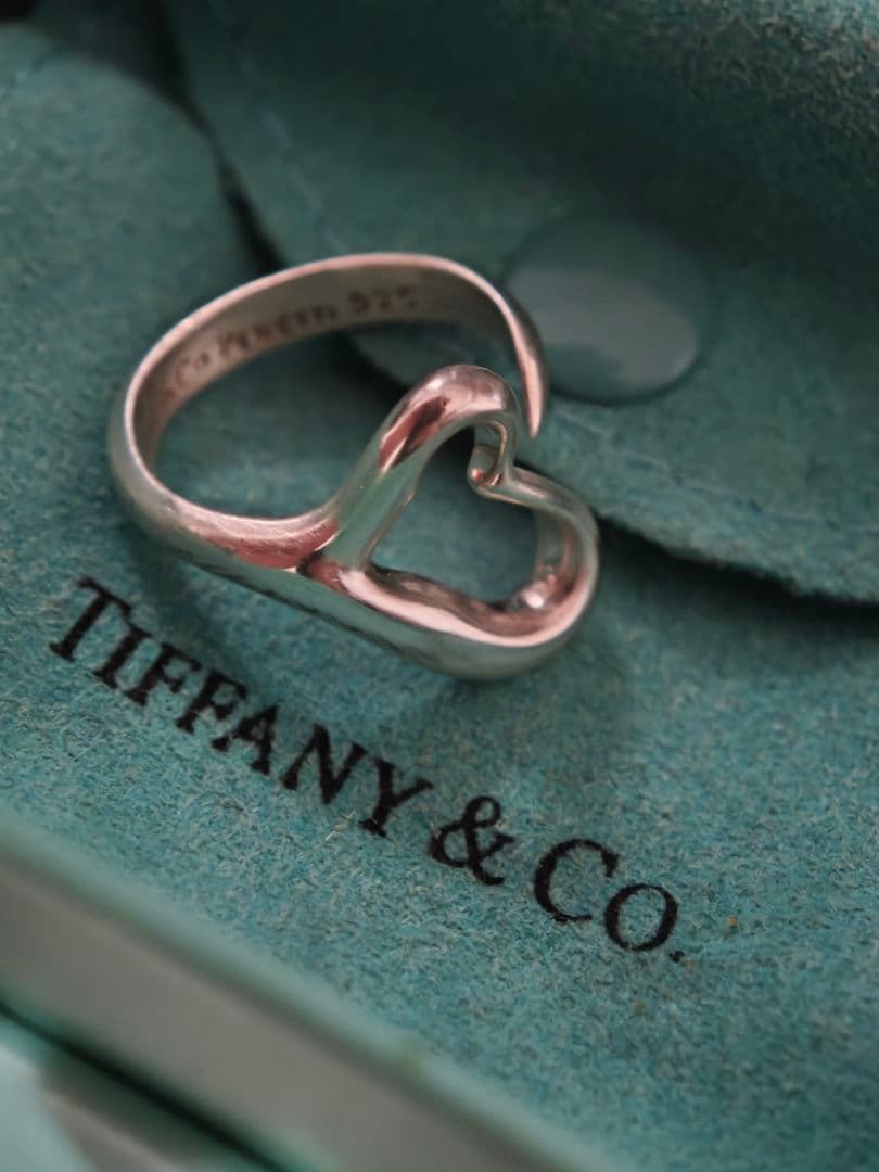 7号 ティファニー オープンハート リング シルバー 925 - メルカリ