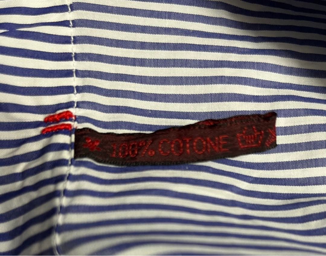 DANIELA GREGIS コットンストライプブラウス