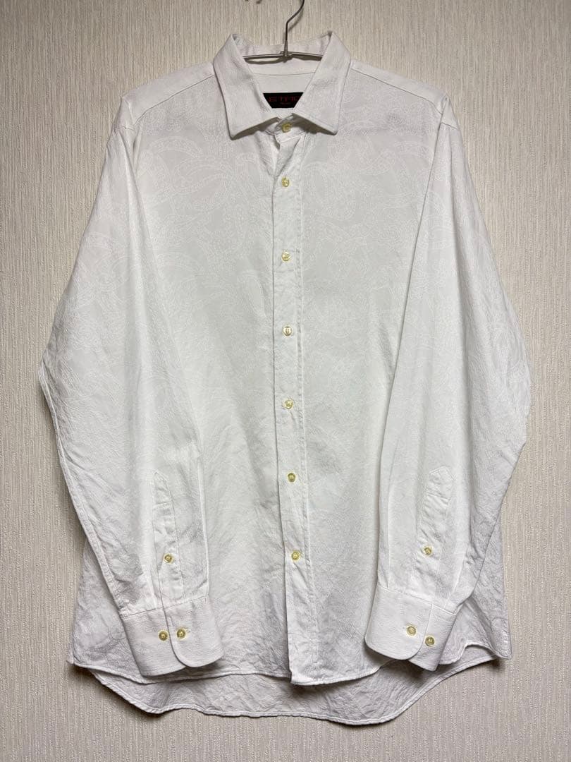 ETRO エトロ　ドレスシャツ イタリア製 刺繍 ペイズリー　ジャガード　41