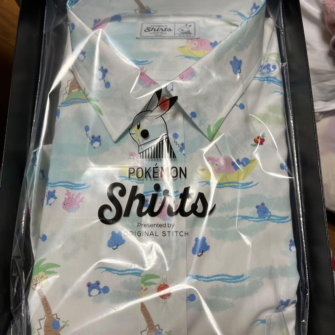 【新品・未使用品】original stitch ポケモン　シャツ　マリル柄 中古・古着通販】POKEMON SHIRTS ORIGINAL STITCH (ポケモンシャツ