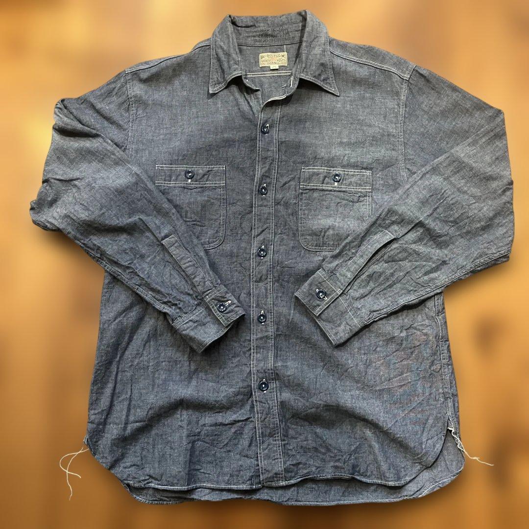 BUZZ RICKSON'S シャンブレーシャツ サイズL(16•1/2) BUZZ RICKSON’S（バズリクソンズ） シャンブレー ワークシャツ