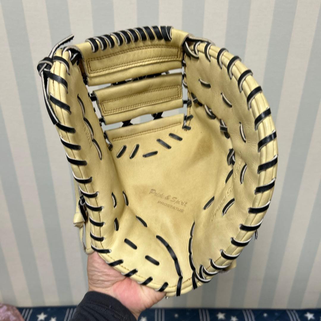 ZETT 軟式ファースト用グラブ ブラックステッチ 軟式グラブ プロステイタス 二塁手・遊撃手用 サイズ:4 | 【ZETT