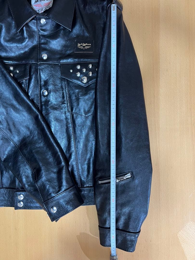 極美品】size40ウルフズヘッド×ルイスレザー ライダースジャケット