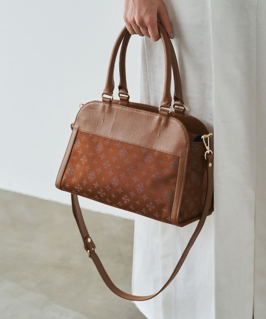 【最終値下げ】Morandi 2Wayナイロンジャガードボストンバッグ M