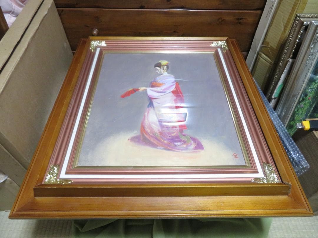 全和鳳 「舞」 油彩 F10号 韓国油彩画巨匠 全和鳳美術館 師:須田国太郎