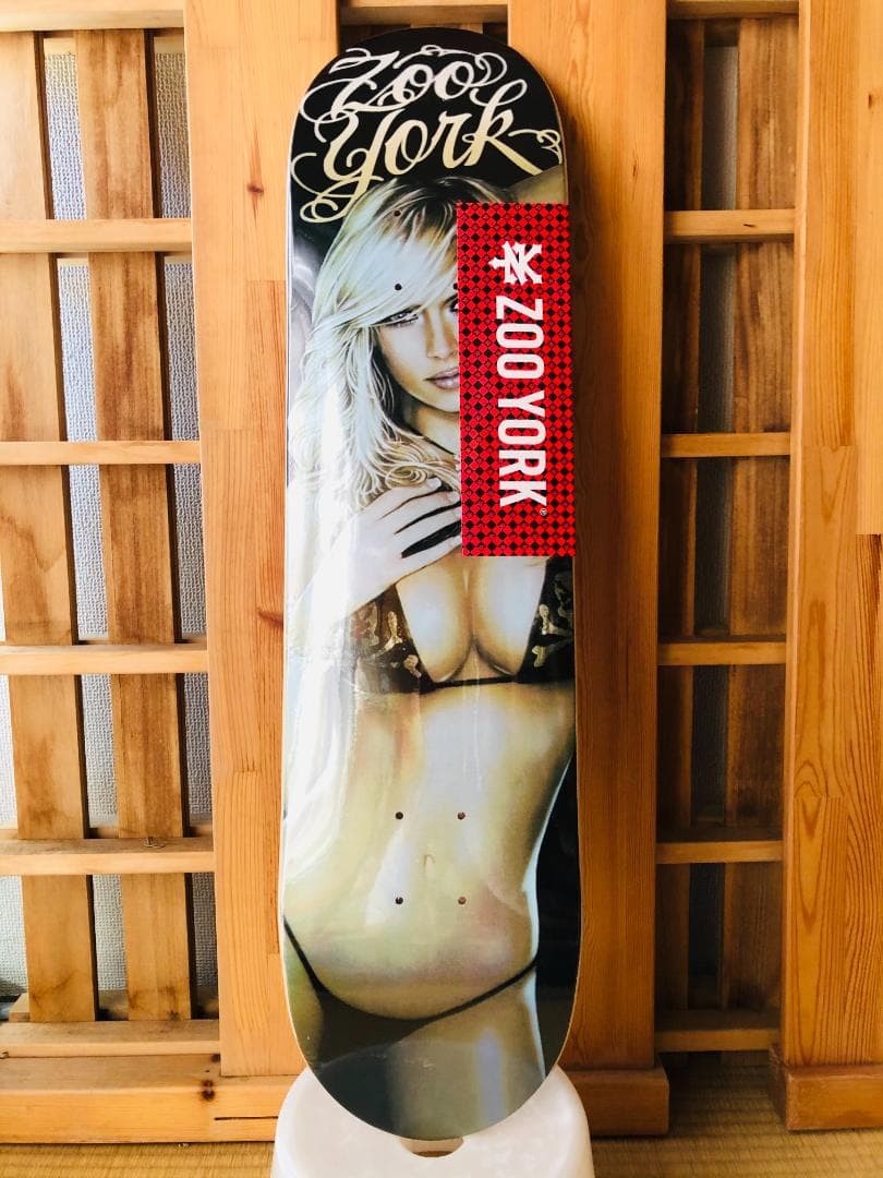 台湾製無地黒デッキテープ付き　ズーヨーク　ZOOYORK 8.0デッキ