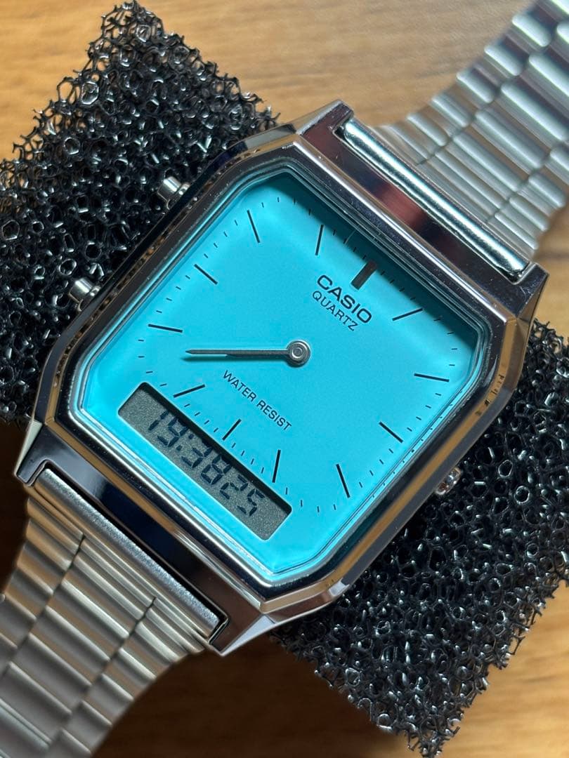 チープカシオ AQ-230 ティファニーブルー