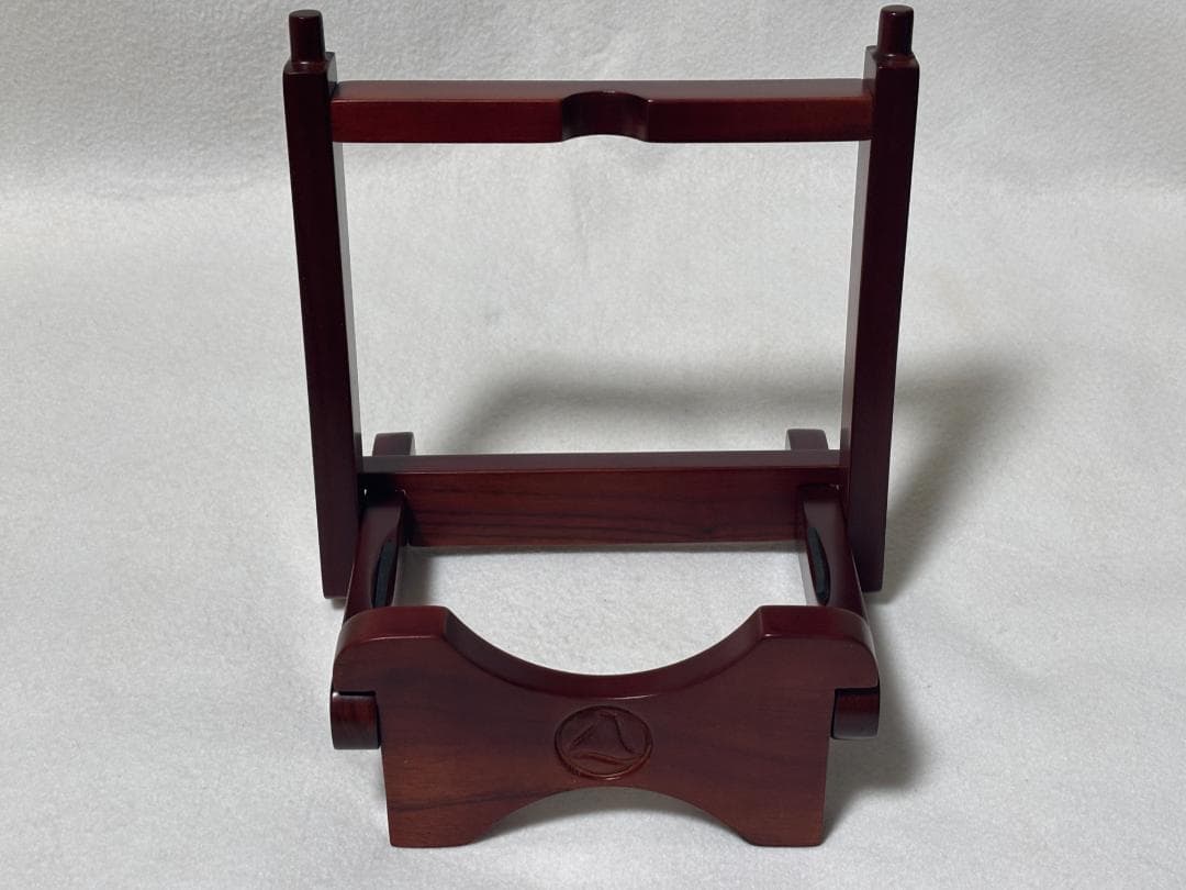 あっこちゃん　沖縄三線用木製折りたたみ式三線立て ブラウン　新品