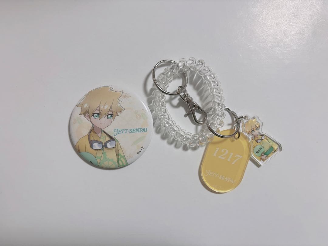 名探偵プリキュア】極楽湯 ジェット先輩 缶バッジ ロッカーキー風
