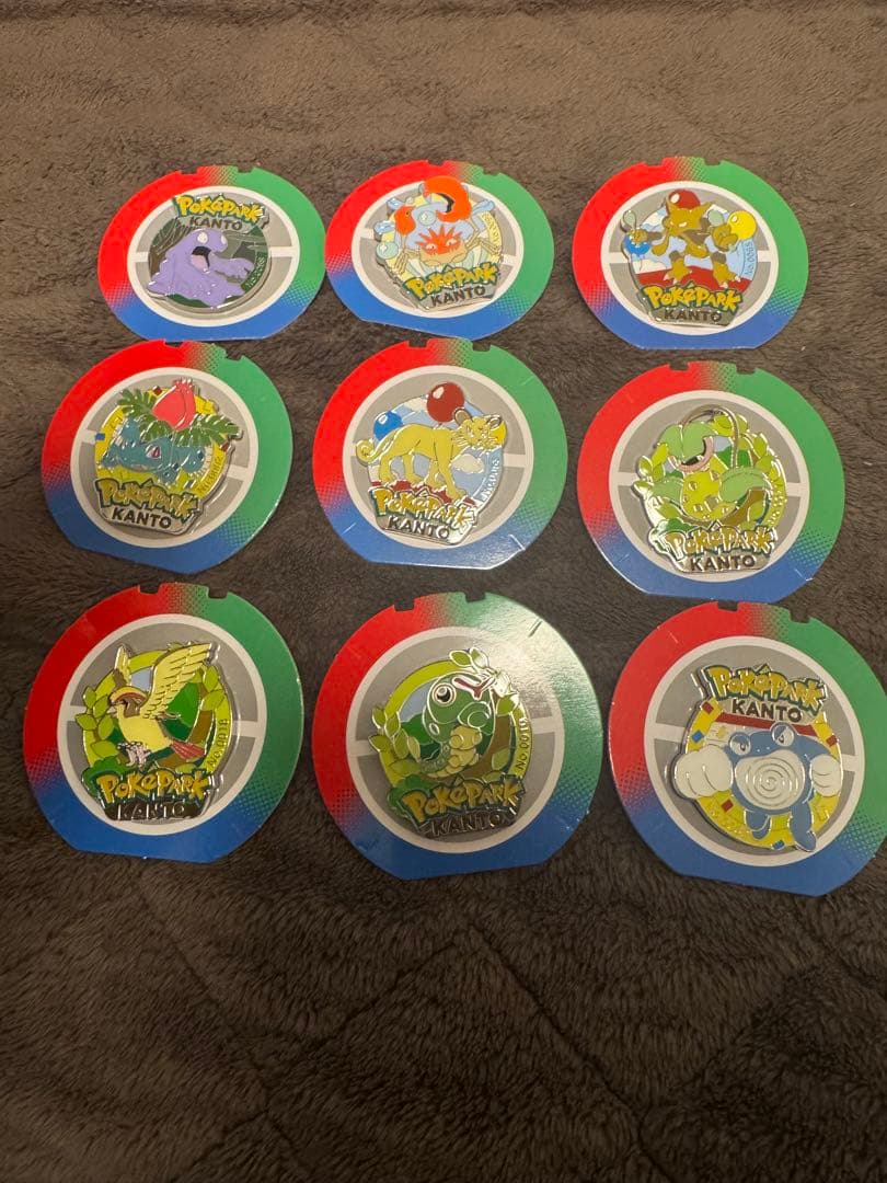 ポケモンパークカントー　ピンズ9個セット