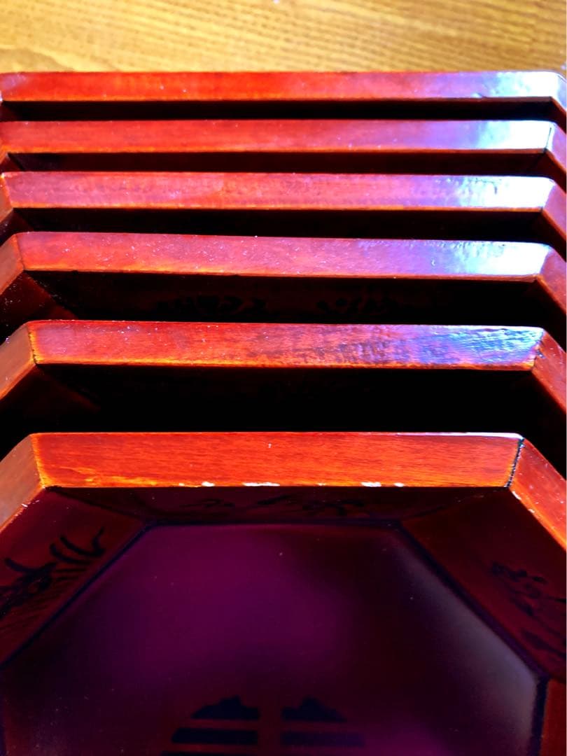 韓国伝統工芸品 螺鈿漆器 八角盛鉢 特許品 향자 ヒャンジャ 6段 - メルカリ