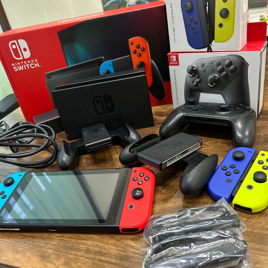 Nintendo Switch 本体 赤/青/黄/緑 Nintendo Switch Joy-Con(L) ネオンブルー/(R) ネオンレッド」の人気