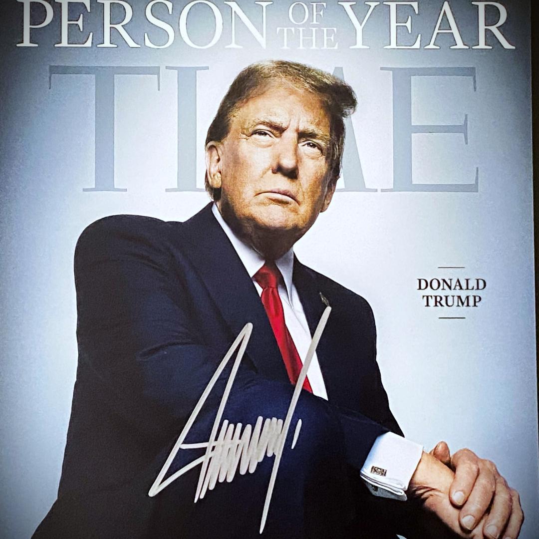 レア】ドナルド・トランプ☆直筆サイン入りフォト☆証明書付 - メルカリ