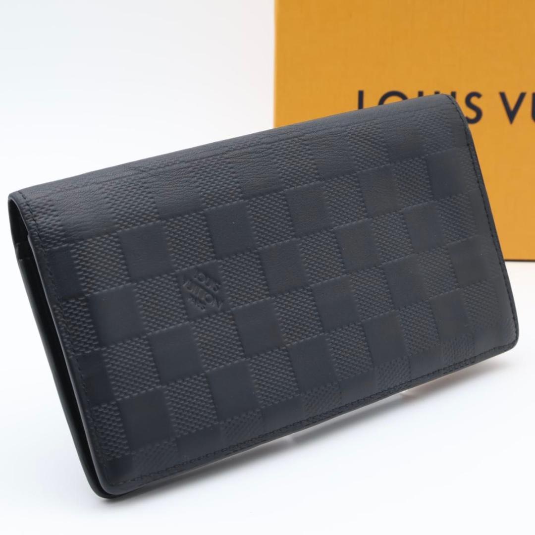 【SALE】ルイヴィトン　新型ポルトフォイユブラザ　ダミエアンフィニ　長財布　黒
