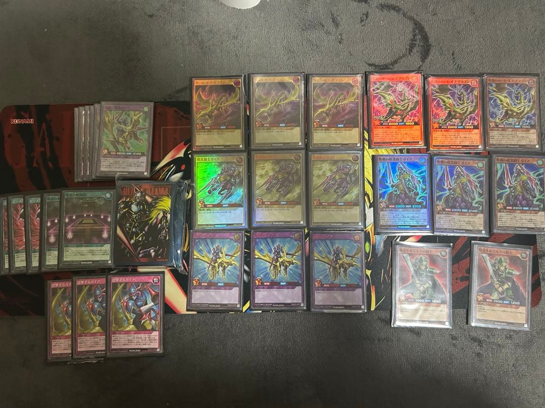 遊戯王 ラッシュデュエル　暗黒騎士ガイアデッキパーツ　red ver