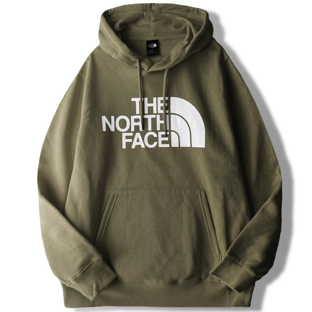ノースフェイス ハーフドームパーカー 海外XL 日本3L相当 新品 カーキ