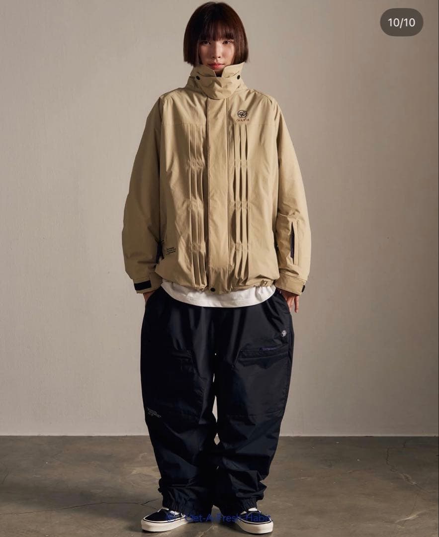 GAFH スノボ　2way ウェア　ジャケット　ベージュ　美品　スキー　uss2