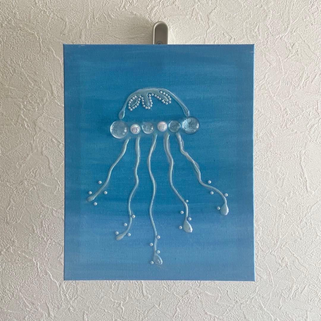 テクスチャーアート アートパネル 海月 クラゲ インテリア ニュアンス