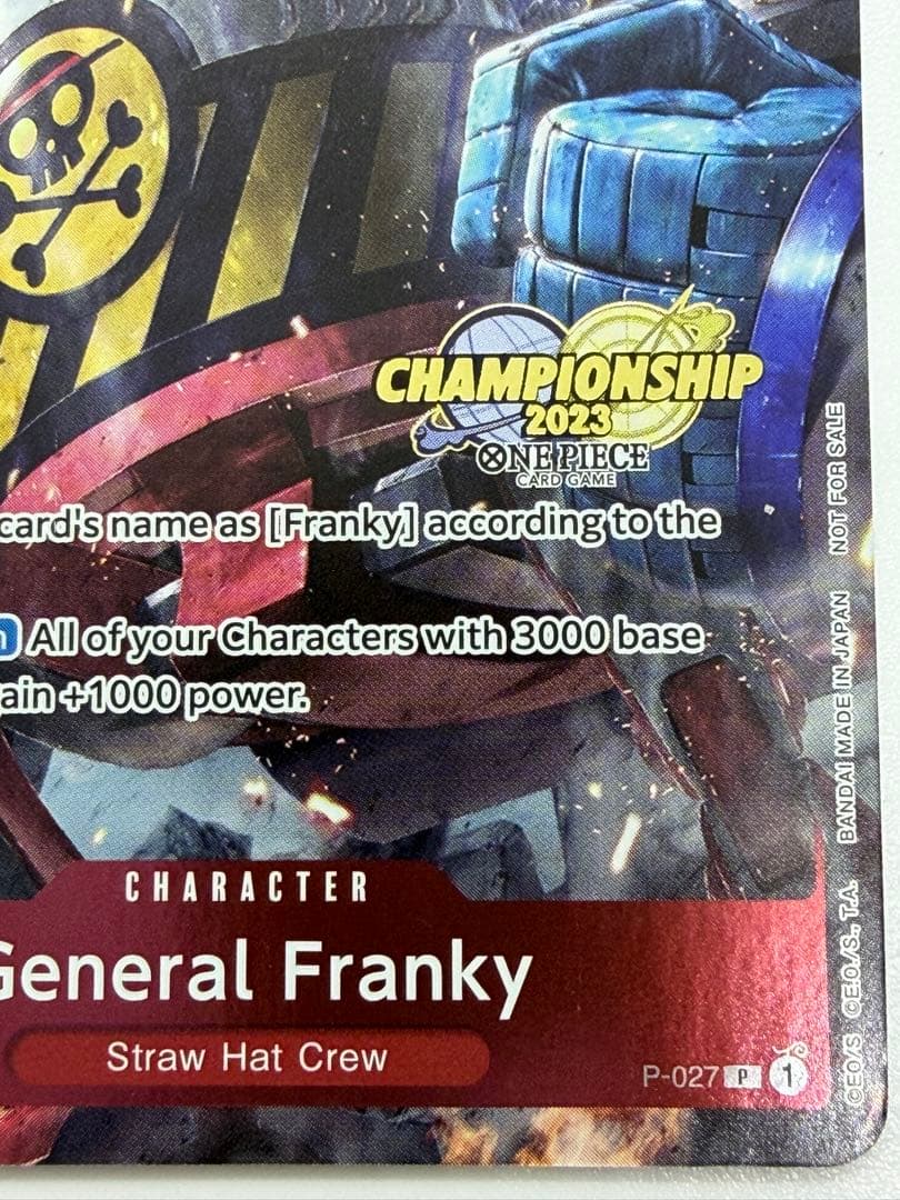 チャンピオンシップCS2023 フランキー将軍 イベントパック 海外プロモ