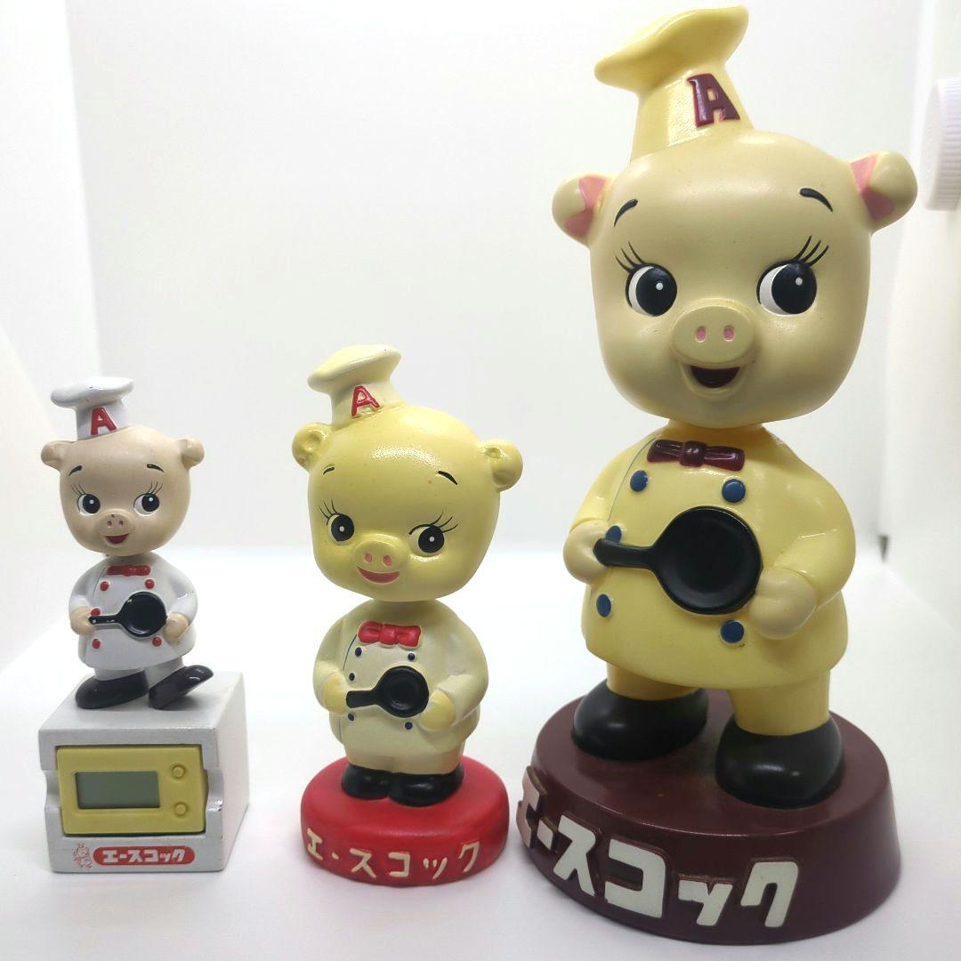エースコック　首振り人形　3種　トイズクラブ 他