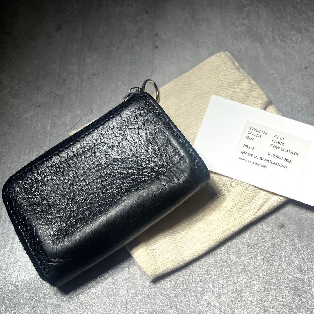 完売モデル　Aeta カウレザー　ケース　PEBBLE GRAIN シボ革