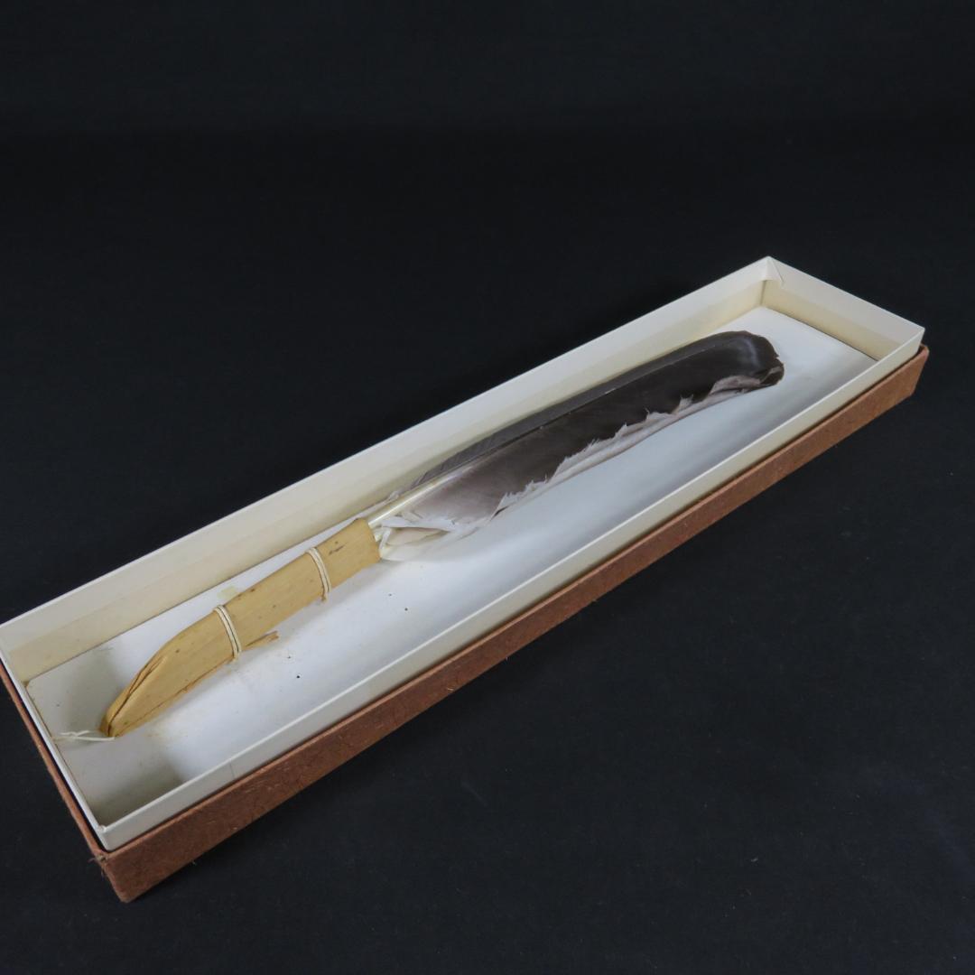 羽根箒 羽箒 ほうき 茶道具 三つ羽根 姉羽鶴 炉 定価12000円 紙箱