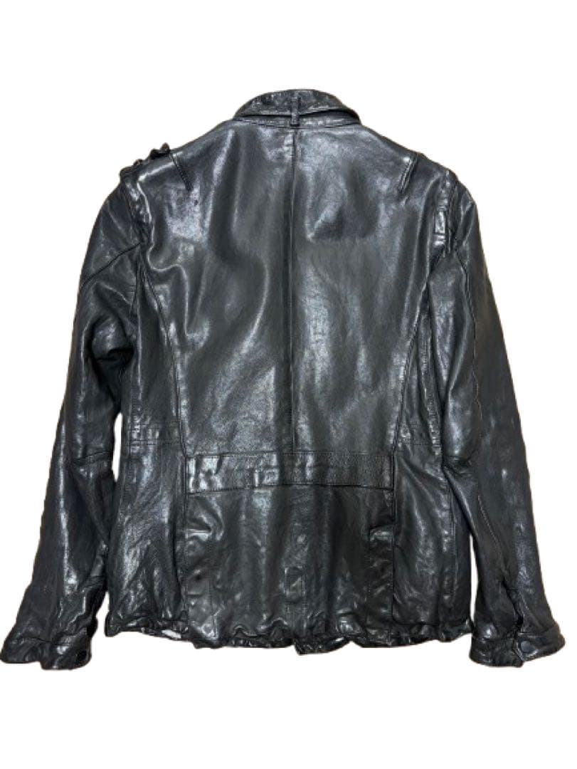 NEIL BARRETT ブラックレザージャケット - メルカリ
