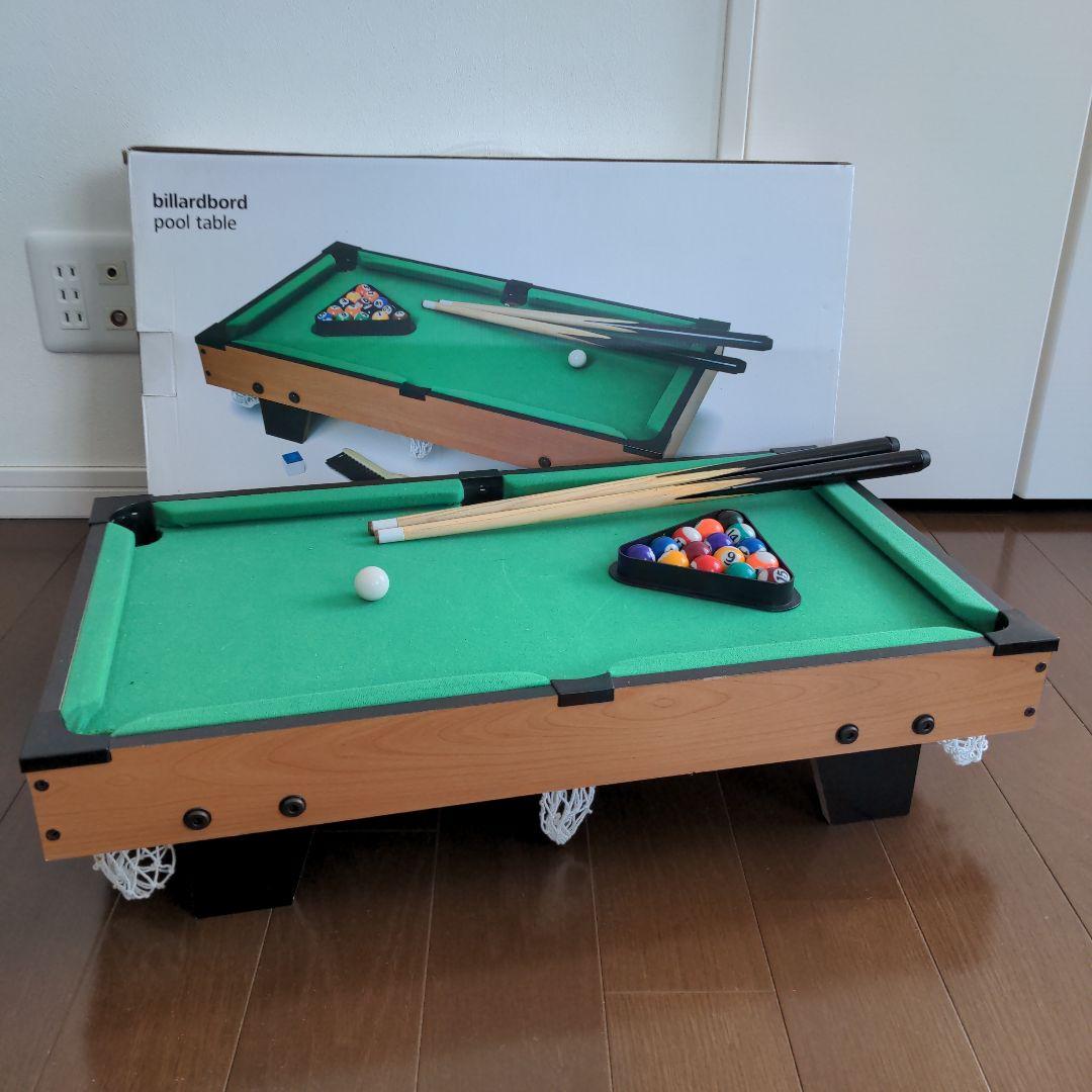 ☆ミニビリヤード台 サイズ36cm×64cm billardborad 箱付き - メルカリ