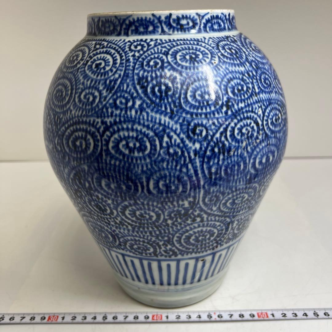 古伊万里 蛸唐草壺 高さ約27.5㎝ 東Y8-0224①タエサカ - メルカリ