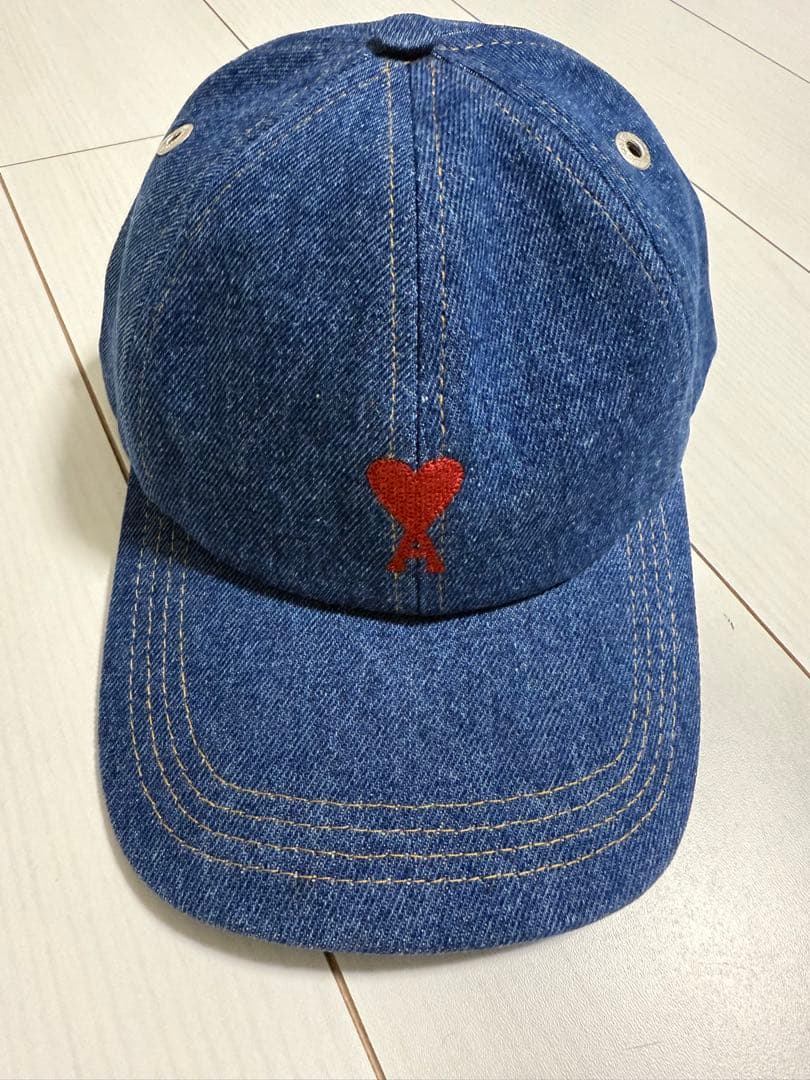 アミパリス　キャップ　デニム生地