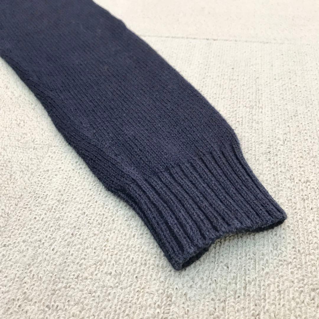 ポロ ラルフローレン ニット セーター ベア 紺 160L 星条旗 S3369