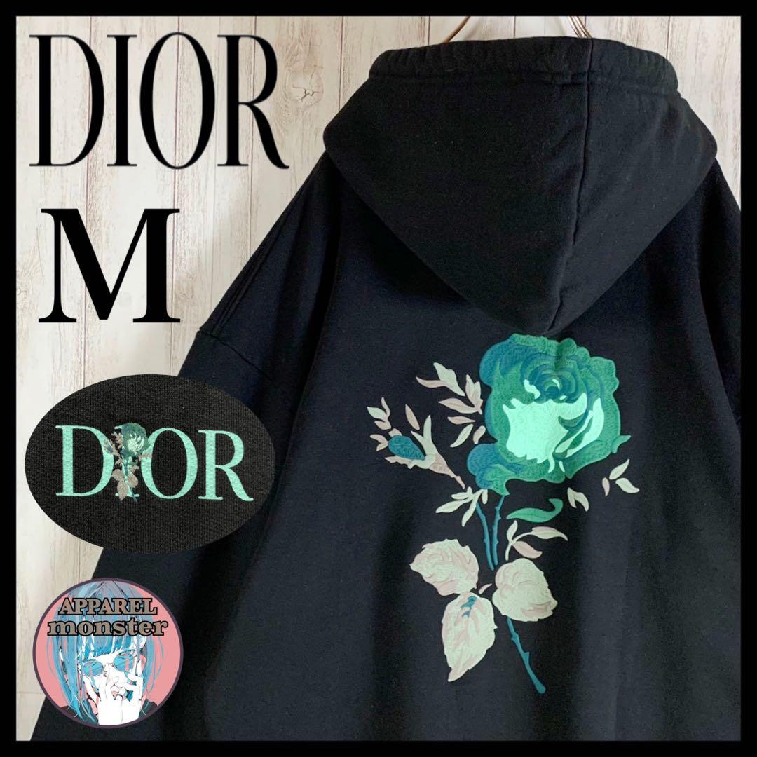 超希少モデル】Christian Dior 薔薇 刺繍ロゴ 即完売 パーカー - メルカリ