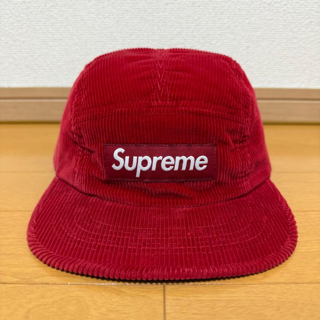 Supreme Corduroy Camp Cap レッド 12aw