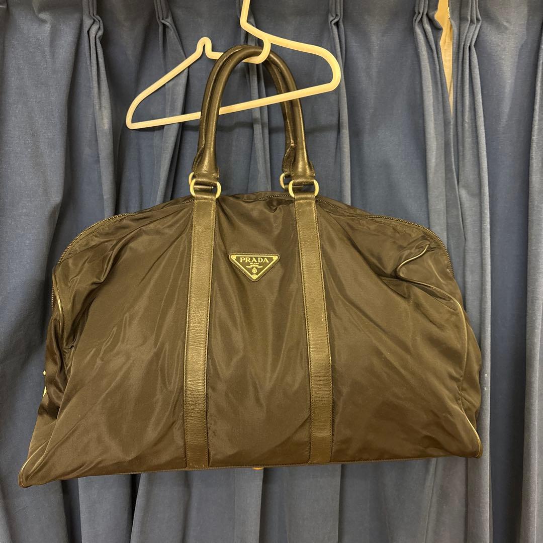 【ようへいさん専用】PRADA ブラック ナイロン ボストンバッグ