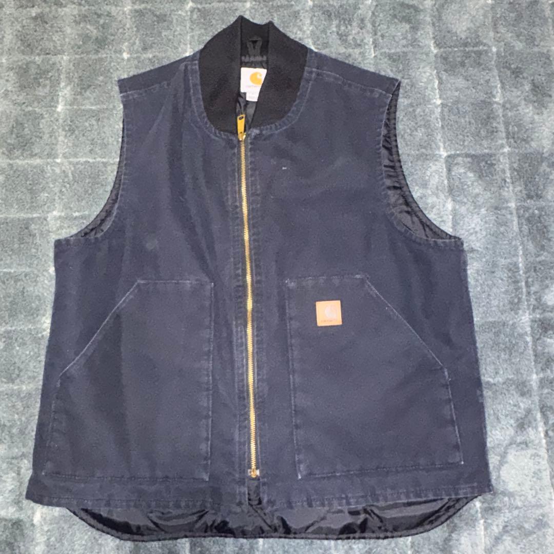 み*様 Carhartt カーハート　メンズ　古着　ベスト　ネイビー