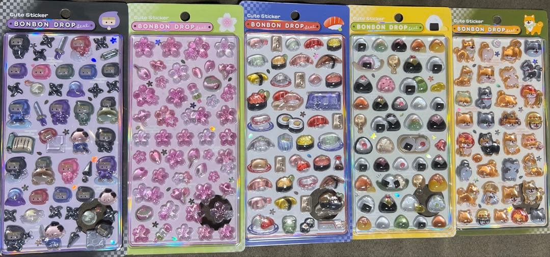 正規品‼️ボンボンドロップ ９種セット サンスター文具 ちいかわ グッズ ボンボンドロップシール みんな