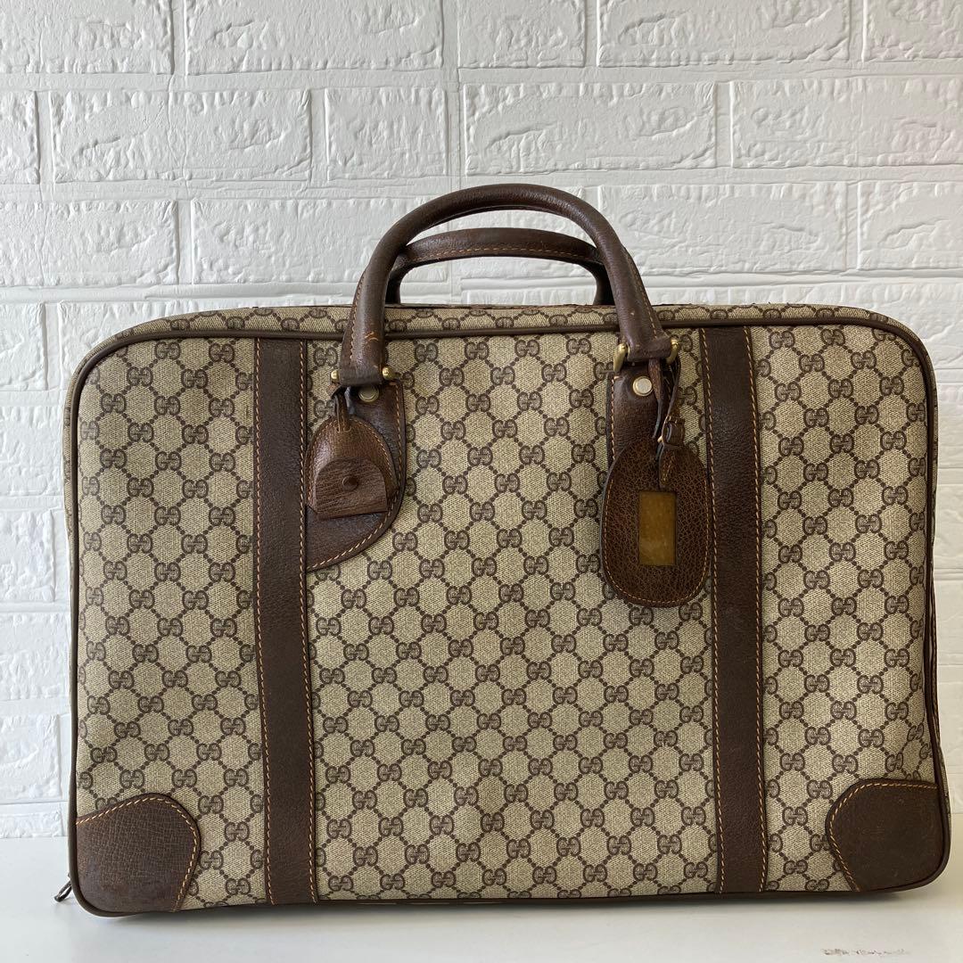 グッチ　ボストンバッグ　GG柄　PVC　3762 GUCCI（グッチ） オールドグッチ OLD GUCCI ミニボストンバッグ 40.02